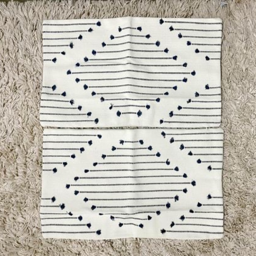 Brand New Boho Throw Pillow Covers - 12”x20”